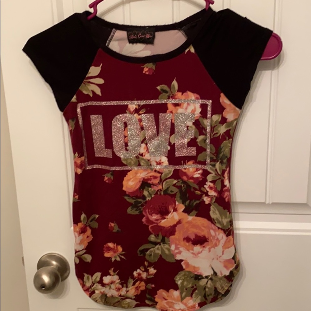 Flower print T-shirt